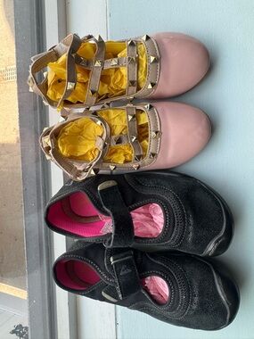 PLAE Pink Studded T-Strap Mary Janes